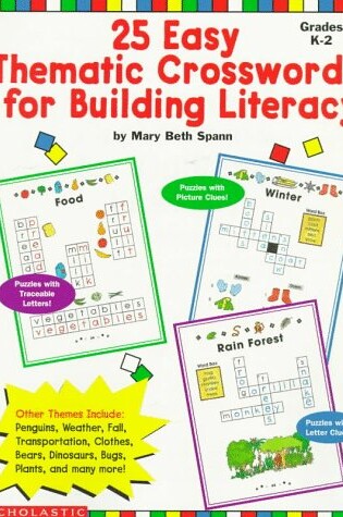 Cover of 25 Easy Thematic Crosswords for Building (Unknown-Desc)