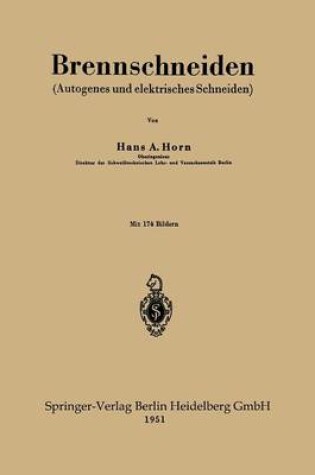 Cover of Brennschneiden