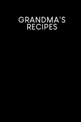 Book cover for Grandma's recipes