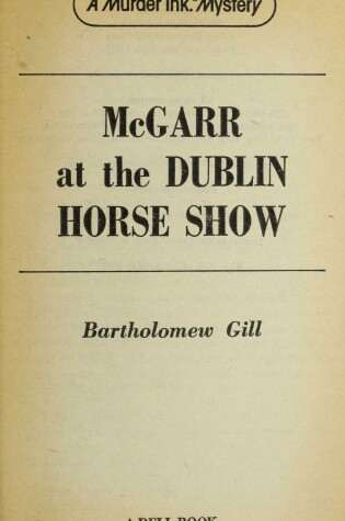 Cover of McGarr at the Dublin Horse Show