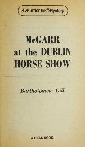 Book cover for McGarr at the Dublin Horse Show
