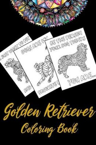 Cover of Golden Retriever Coloring Book