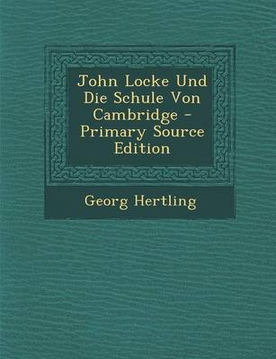 Book cover for John Locke Und Die Schule Von Cambridge