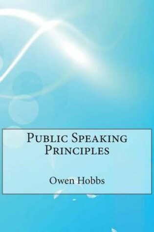 Cover of Public Speaking Principles