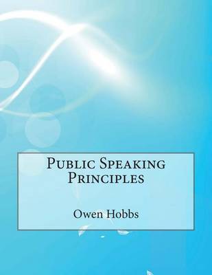 Book cover for Public Speaking Principles