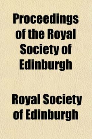 Cover of Proceedings of the Royal Society of Edinburgh (Volume 2)