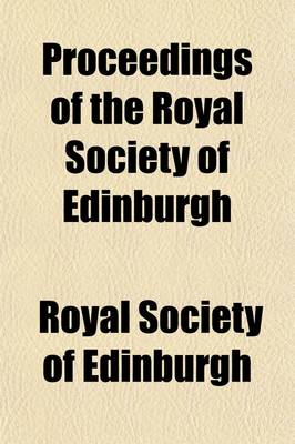 Book cover for Proceedings of the Royal Society of Edinburgh (Volume 2)