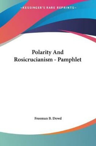 Cover of Polarity And Rosicrucianism - Pamphlet