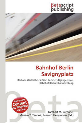 Book cover for Bahnhof Berlin Savignyplatz