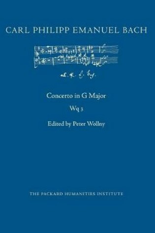 Cover of Concerto in G Major, Wq 3