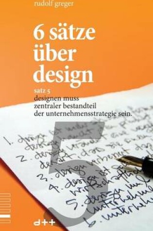 Cover of 6 sätze über design - satz 5