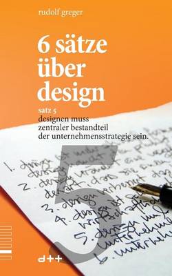 Cover of 6 sätze über design - satz 5