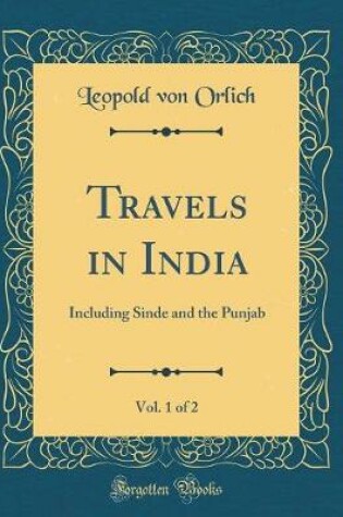 Cover of Travels in India, Vol. 1 of 2