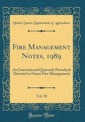 Book cover for Fire Management Notes, 1989, Vol. 50