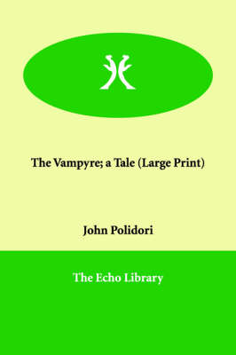 Book cover for The Vampyre; A Tale