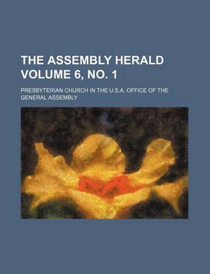 Book cover for The Assembly Herald Volume 6, No. 1