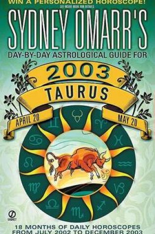 Cover of Sydney Omarr's Taurus 2003