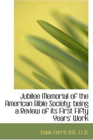 Cover of Jubilee Memorial of the American Bible Society