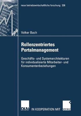 Book cover for Rollenzentriertes Portalmanagement