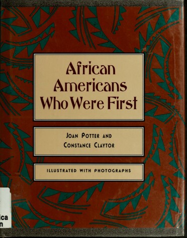 Book cover for African Americans Who Were First