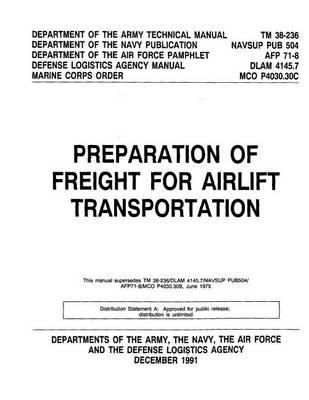 Book cover for Preparation of Freight For Airlift Transportation