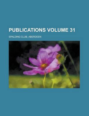 Book cover for Publications Volume 31