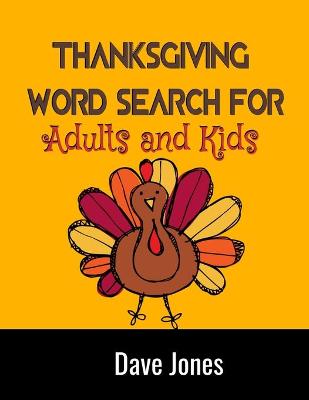 Book cover for Thanksgiving Word Search For Kids and Adults