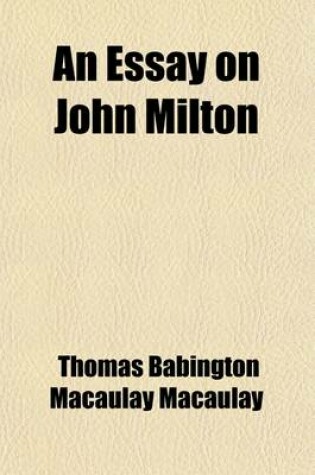 Cover of An Essay on John Milton