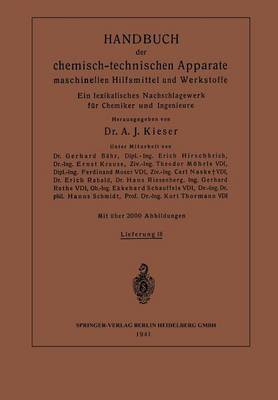 Book cover for Handbuch Der Chemisch-Technischen Apparate Maschinellen Hilfsmittel Und Werkstoffe