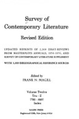 Cover of Survey Contempory 12 Vols