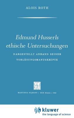 Cover of Edmund Husserls ethische Untersuchungen