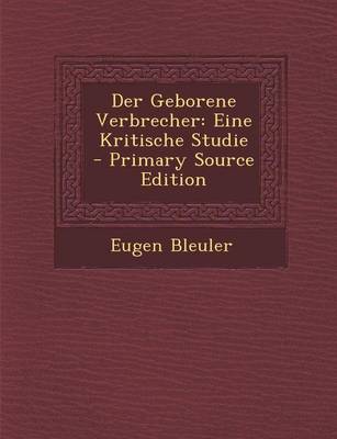 Book cover for Der Geborene Verbrecher