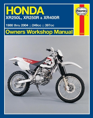 Book cover for Honda XR250L, XR250R & XR400R (86 - 04)