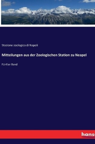 Cover of Mitteilungen aus der Zoologischen Station zu Neapel