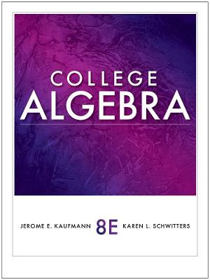 Book cover for College Algebra