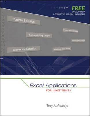 Book cover for Excel Applications for Investments