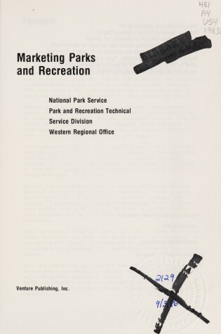 Cover of Marketing Parks and Recreation