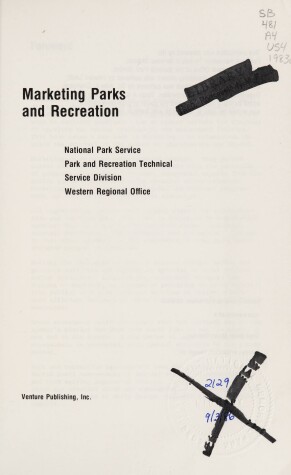 Cover of Marketing Parks and Recreation