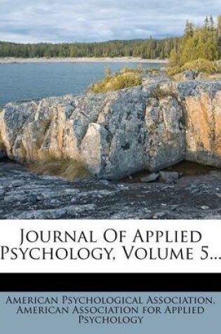 Cover of Journal of Applied Psychology, Volume 5...