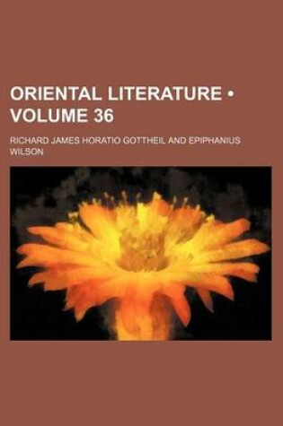 Cover of Oriental Literature (Volume 36)