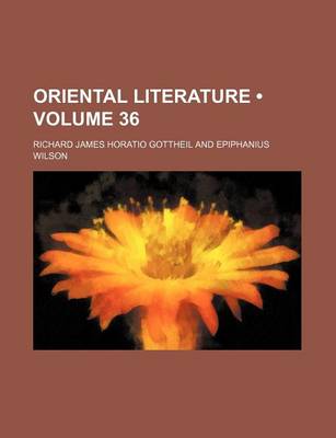 Book cover for Oriental Literature (Volume 36)