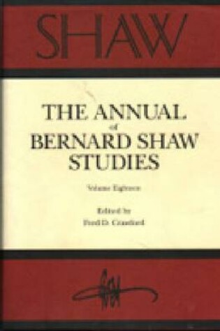 Cover of Annual of Bernard Shaw Studies