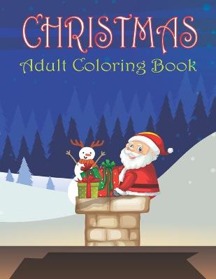 Book cover for Christmas Adult Coloring Book