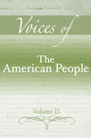 Cover of Voices of The American People, Volume 2