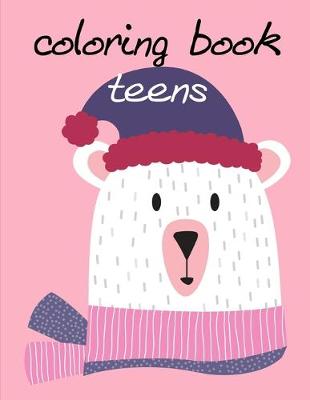 Book cover for coloring book teens