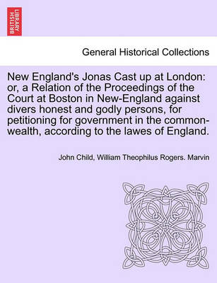 Book cover for New England's Jonas Cast Up at London