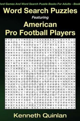 Cover of Word Search Puzzles Featuring American Pro Football Players