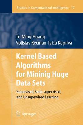 Cover of Kernel Based Algorithms for Mining Huge Data Sets