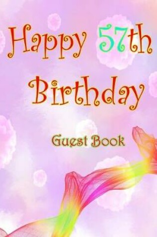 Cover of Happy 57th Birthday Guest Book