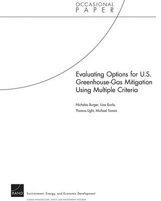 Book cover for Evaluating Options for U.S. Greenhouse-Gas Mitigation Using Multiple Criteria